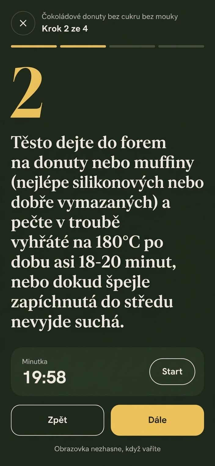 Režim vaření krok za krokem